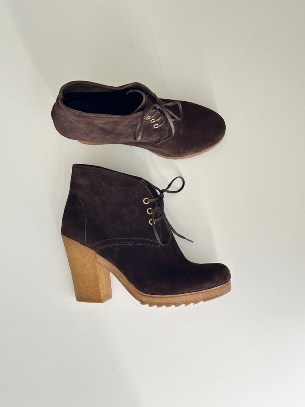 Prada Sport Suede Heeled Booties